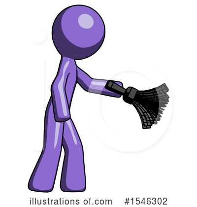 Royalty-Free (RF) Purple Design Mascot Clipart Illustration by Leo Blanchette - Stock Sample #1546302