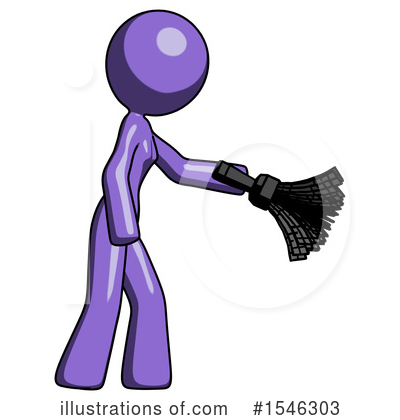 Royalty-Free (RF) Purple Design Mascot Clipart Illustration by Leo Blanchette - Stock Sample #1546303