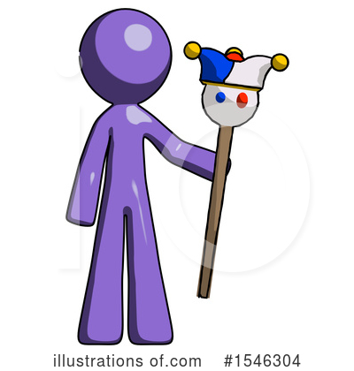 Royalty-Free (RF) Purple Design Mascot Clipart Illustration by Leo Blanchette - Stock Sample #1546304