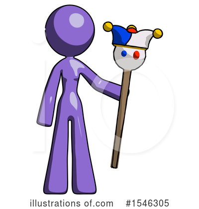 Royalty-Free (RF) Purple Design Mascot Clipart Illustration by Leo Blanchette - Stock Sample #1546305