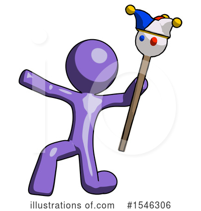 Royalty-Free (RF) Purple Design Mascot Clipart Illustration by Leo Blanchette - Stock Sample #1546306