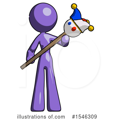 Royalty-Free (RF) Purple Design Mascot Clipart Illustration by Leo Blanchette - Stock Sample #1546309