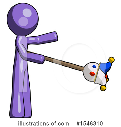 Royalty-Free (RF) Purple Design Mascot Clipart Illustration by Leo Blanchette - Stock Sample #1546310