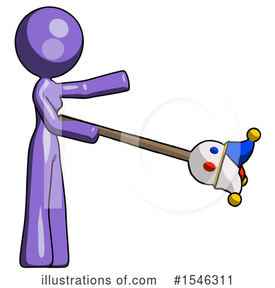 Royalty-Free (RF) Purple Design Mascot Clipart Illustration by Leo Blanchette - Stock Sample #1546311