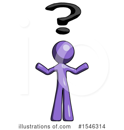 Royalty-Free (RF) Purple Design Mascot Clipart Illustration by Leo Blanchette - Stock Sample #1546314