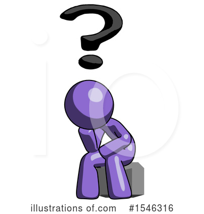 Royalty-Free (RF) Purple Design Mascot Clipart Illustration by Leo Blanchette - Stock Sample #1546316