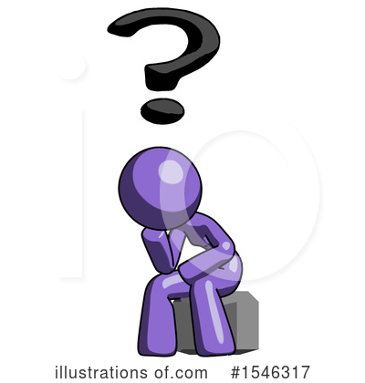 Royalty-Free (RF) Purple Design Mascot Clipart Illustration by Leo Blanchette - Stock Sample #1546317