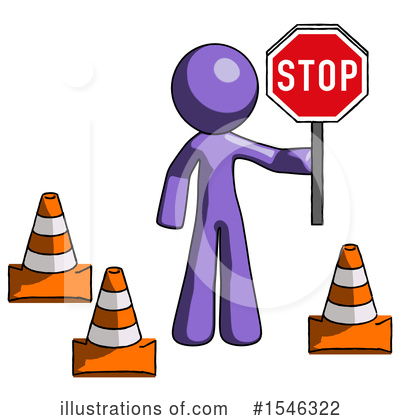 Royalty-Free (RF) Purple Design Mascot Clipart Illustration by Leo Blanchette - Stock Sample #1546322