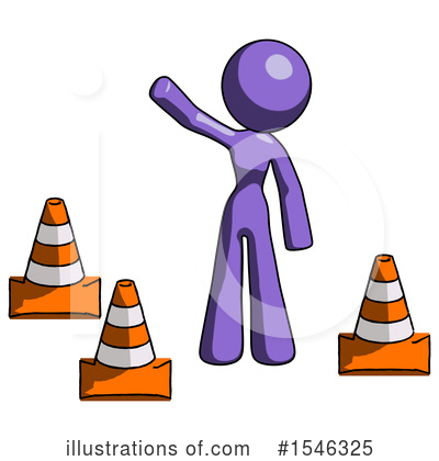 Royalty-Free (RF) Purple Design Mascot Clipart Illustration by Leo Blanchette - Stock Sample #1546325