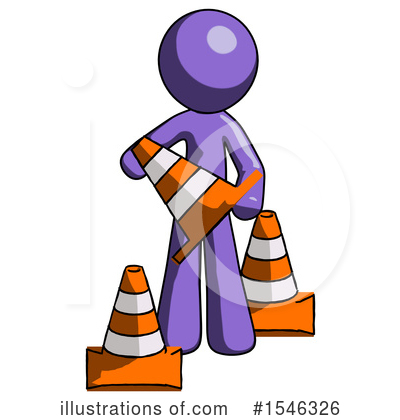 Royalty-Free (RF) Purple Design Mascot Clipart Illustration by Leo Blanchette - Stock Sample #1546326