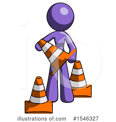 Royalty-Free (RF) Purple Design Mascot Clipart Illustration by Leo Blanchette - Stock Sample #1546327