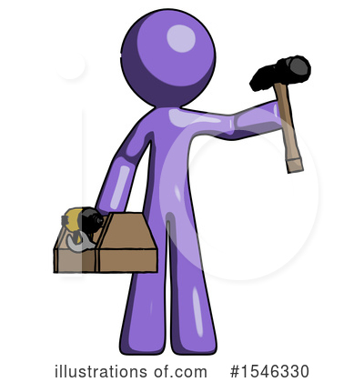 Royalty-Free (RF) Purple Design Mascot Clipart Illustration by Leo Blanchette - Stock Sample #1546330