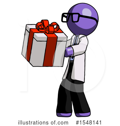 Royalty-Free (RF) Purple Design Mascot Clipart Illustration by Leo Blanchette - Stock Sample #1548141