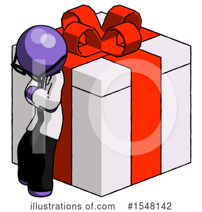 Royalty-Free (RF) Purple Design Mascot Clipart Illustration by Leo Blanchette - Stock Sample #1548142
