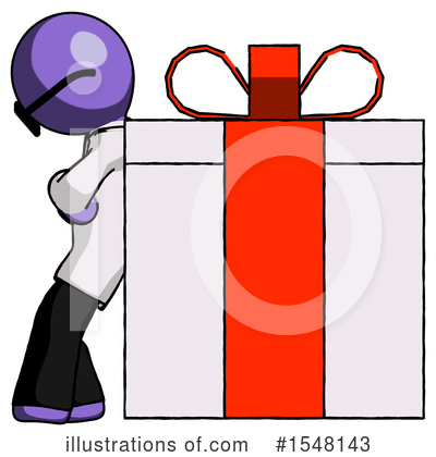 Royalty-Free (RF) Purple Design Mascot Clipart Illustration by Leo Blanchette - Stock Sample #1548143