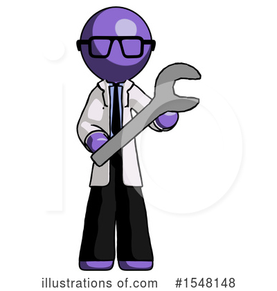 Royalty-Free (RF) Purple Design Mascot Clipart Illustration by Leo Blanchette - Stock Sample #1548148