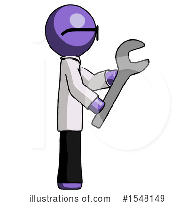 Royalty-Free (RF) Purple Design Mascot Clipart Illustration by Leo Blanchette - Stock Sample #1548149