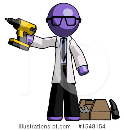 Royalty-Free (RF) Purple Design Mascot Clipart Illustration by Leo Blanchette - Stock Sample #1548154