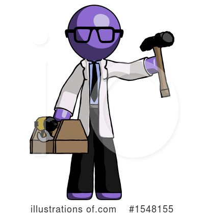 Royalty-Free (RF) Purple Design Mascot Clipart Illustration by Leo Blanchette - Stock Sample #1548155