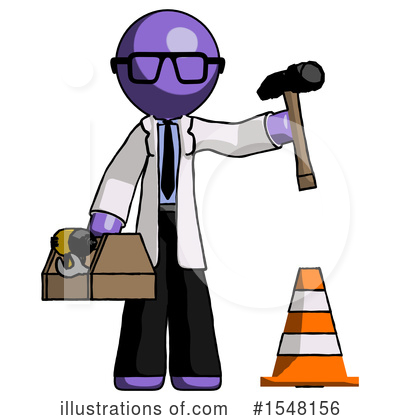 Royalty-Free (RF) Purple Design Mascot Clipart Illustration by Leo Blanchette - Stock Sample #1548156