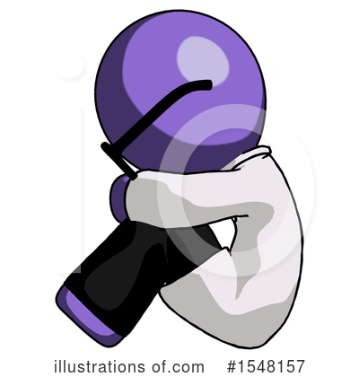 Royalty-Free (RF) Purple Design Mascot Clipart Illustration by Leo Blanchette - Stock Sample #1548157