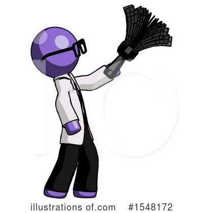 Royalty-Free (RF) Purple Design Mascot Clipart Illustration by Leo Blanchette - Stock Sample #1548172