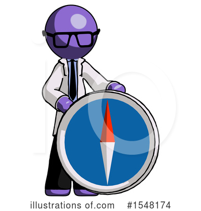 Royalty-Free (RF) Purple Design Mascot Clipart Illustration by Leo Blanchette - Stock Sample #1548174