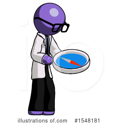 Royalty-Free (RF) Purple Design Mascot Clipart Illustration by Leo Blanchette - Stock Sample #1548181
