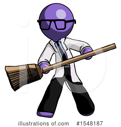 Royalty-Free (RF) Purple Design Mascot Clipart Illustration by Leo Blanchette - Stock Sample #1548187