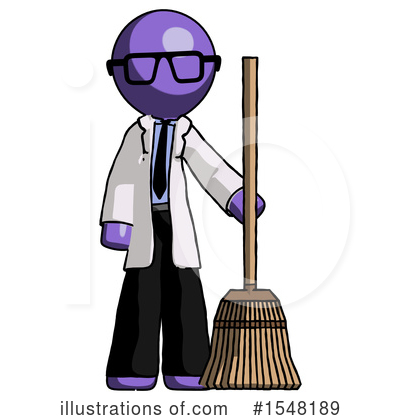 Royalty-Free (RF) Purple Design Mascot Clipart Illustration by Leo Blanchette - Stock Sample #1548189