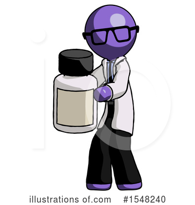 Royalty-Free (RF) Purple Design Mascot Clipart Illustration by Leo Blanchette - Stock Sample #1548240