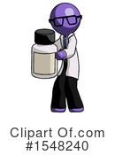 Purple Design Mascot Clipart #1548240 by Leo Blanchette
