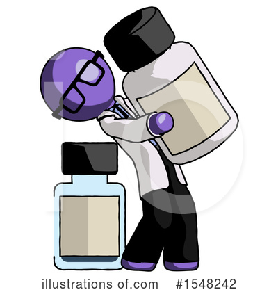 Royalty-Free (RF) Purple Design Mascot Clipart Illustration by Leo Blanchette - Stock Sample #1548242