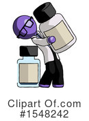 Purple Design Mascot Clipart #1548242 by Leo Blanchette