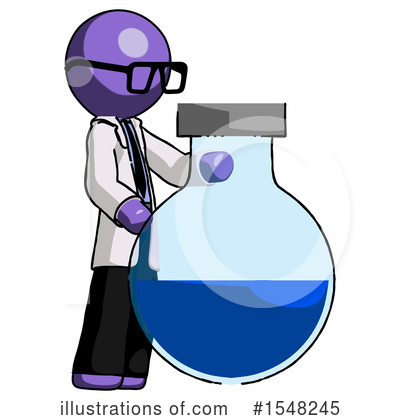 Royalty-Free (RF) Purple Design Mascot Clipart Illustration by Leo Blanchette - Stock Sample #1548245