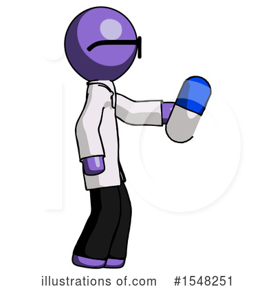 Royalty-Free (RF) Purple Design Mascot Clipart Illustration by Leo Blanchette - Stock Sample #1548251