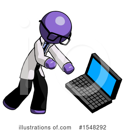 Royalty-Free (RF) Purple Design Mascot Clipart Illustration by Leo Blanchette - Stock Sample #1548292