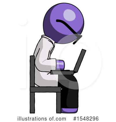 Royalty-Free (RF) Purple Design Mascot Clipart Illustration by Leo Blanchette - Stock Sample #1548296