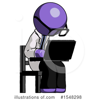 Royalty-Free (RF) Purple Design Mascot Clipart Illustration by Leo Blanchette - Stock Sample #1548298