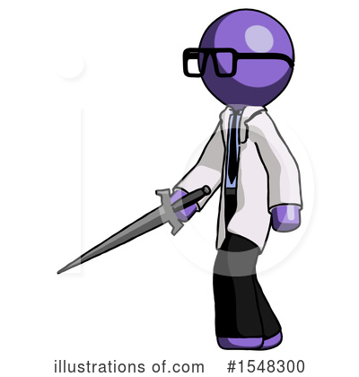 Royalty-Free (RF) Purple Design Mascot Clipart Illustration by Leo Blanchette - Stock Sample #1548300