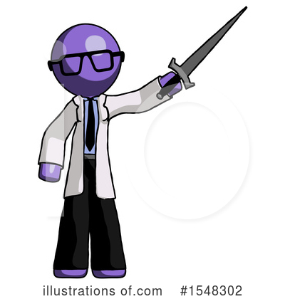 Royalty-Free (RF) Purple Design Mascot Clipart Illustration by Leo Blanchette - Stock Sample #1548302