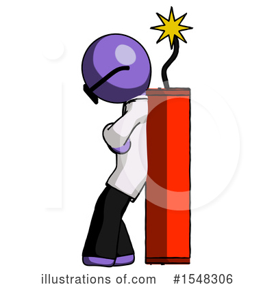 Royalty-Free (RF) Purple Design Mascot Clipart Illustration by Leo Blanchette - Stock Sample #1548306