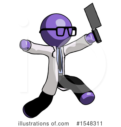 Royalty-Free (RF) Purple Design Mascot Clipart Illustration by Leo Blanchette - Stock Sample #1548311