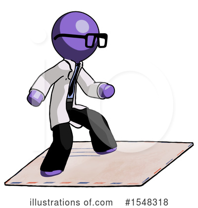 Royalty-Free (RF) Purple Design Mascot Clipart Illustration by Leo Blanchette - Stock Sample #1548318