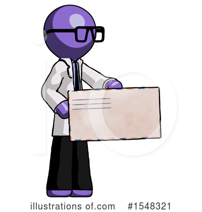 Royalty-Free (RF) Purple Design Mascot Clipart Illustration by Leo Blanchette - Stock Sample #1548321