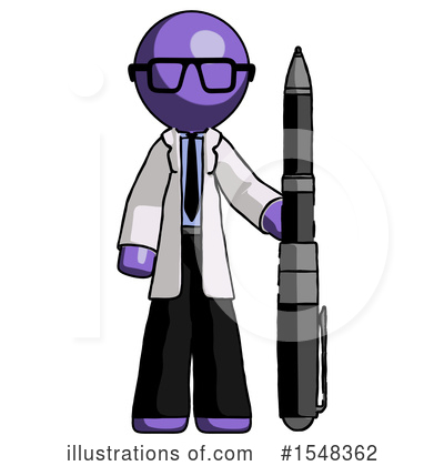 Royalty-Free (RF) Purple Design Mascot Clipart Illustration by Leo Blanchette - Stock Sample #1548362