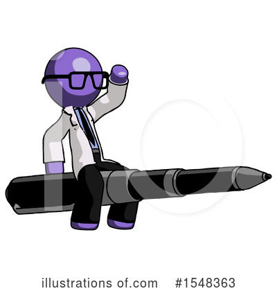 Royalty-Free (RF) Purple Design Mascot Clipart Illustration by Leo Blanchette - Stock Sample #1548363