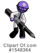 Purple Design Mascot Clipart #1548364 by Leo Blanchette