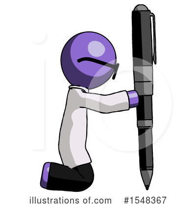 Royalty-Free (RF) Purple Design Mascot Clipart Illustration by Leo Blanchette - Stock Sample #1548367
