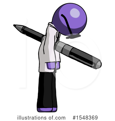 Royalty-Free (RF) Purple Design Mascot Clipart Illustration by Leo Blanchette - Stock Sample #1548369